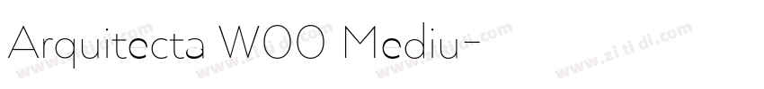 Arquitecta W00 Mediu字体转换